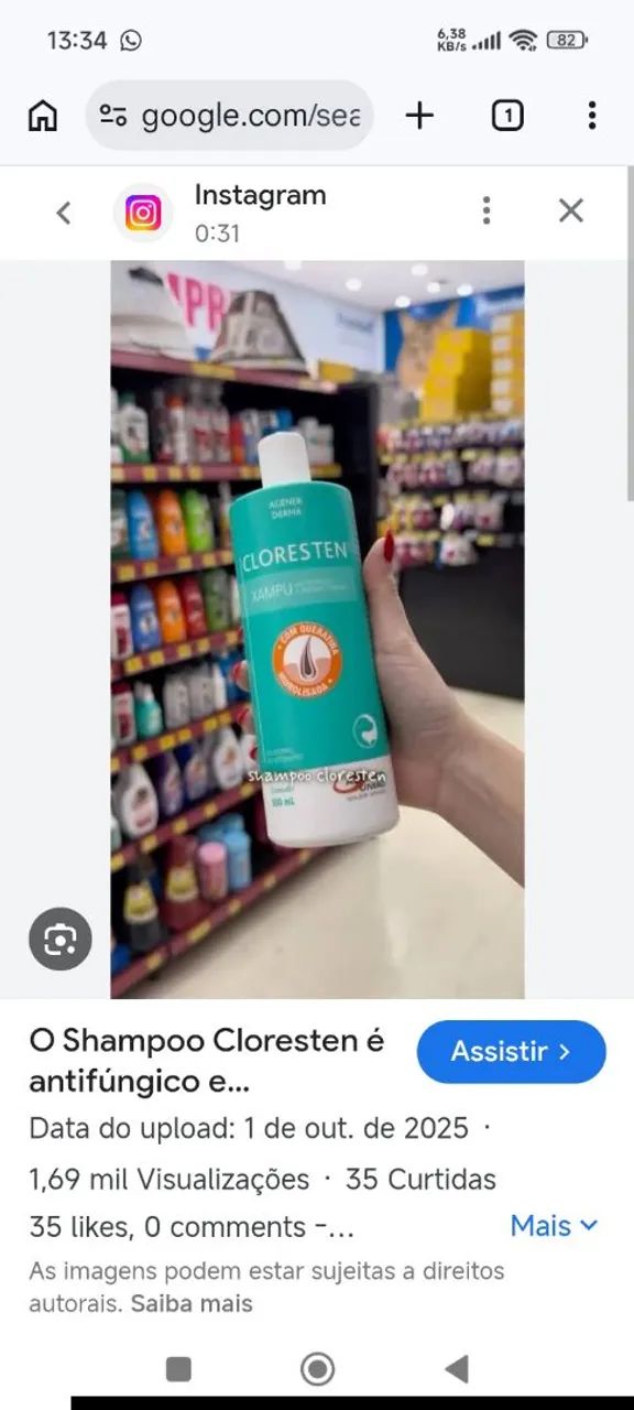 Shampoo Cloresten 500ml