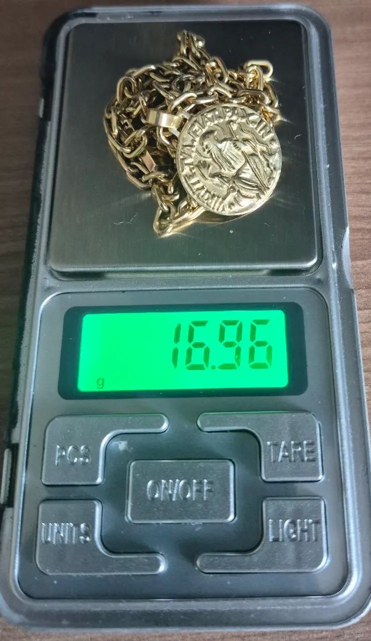 Corrente de Ouro 18k - Elos Cadeado - - Foto 5