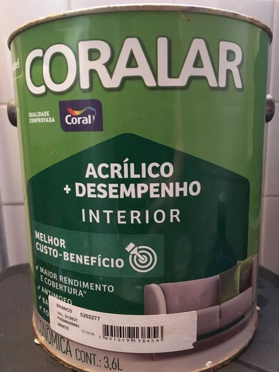 2 Tintas 3,6l + 2 Massa Acrílica 25 kg cada  - Foto 2