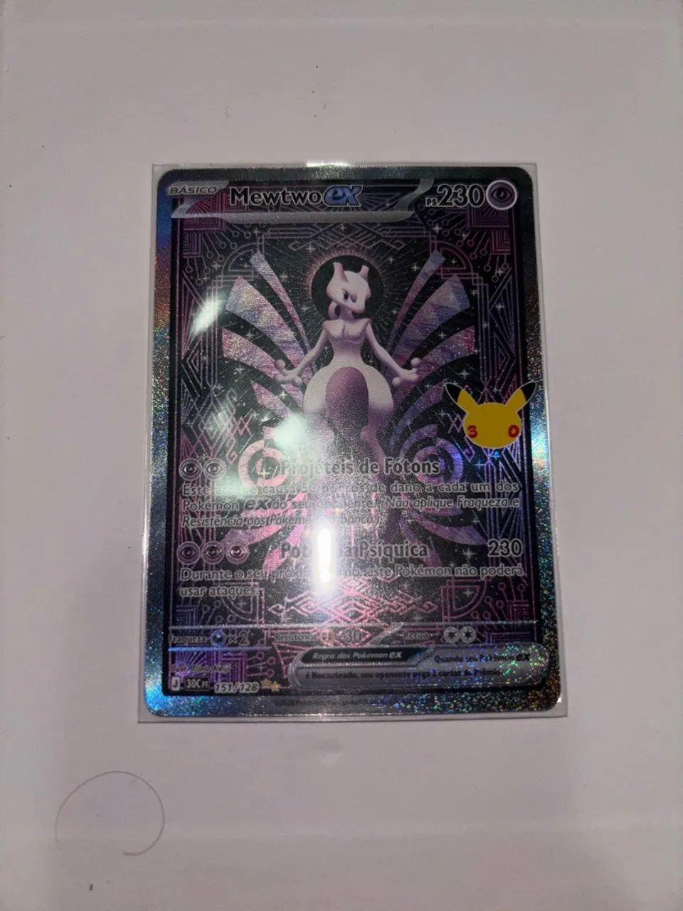 Mewtwo Ex 30 anos 151/128 - Foto 3