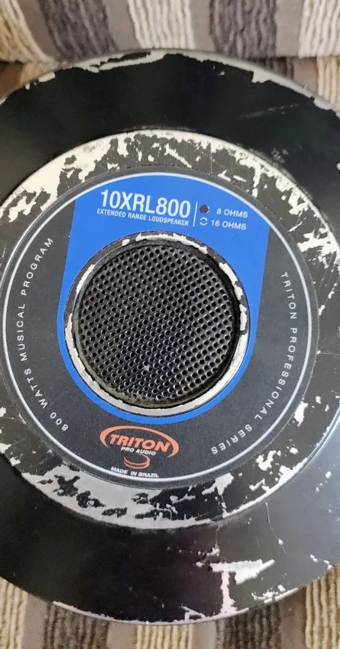 Vendo par de médio grave Woofer Triton 10 Polegadas 400w Rms 10-xrl800 8 Ohms 800w - Foto 2