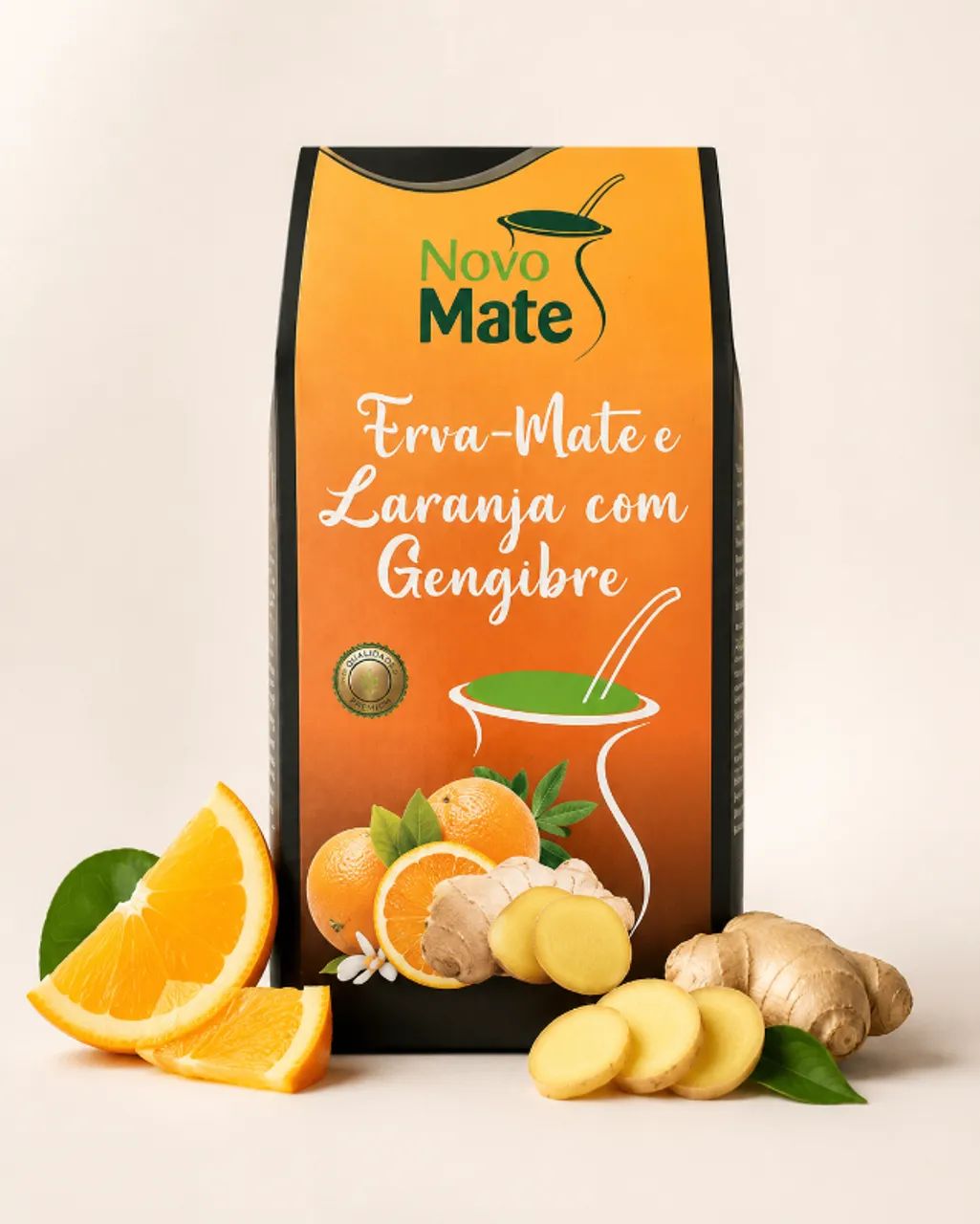 Mate Laranja com Gengibre - Erva-mate para chimarrão