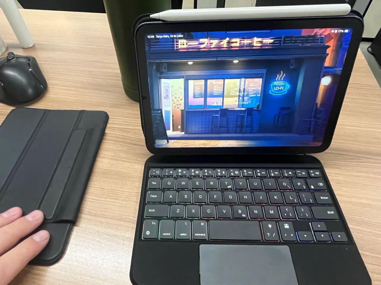 iPad mini 6 - 64GB + Teclado RGB + Caneta Baseus (Completo!)