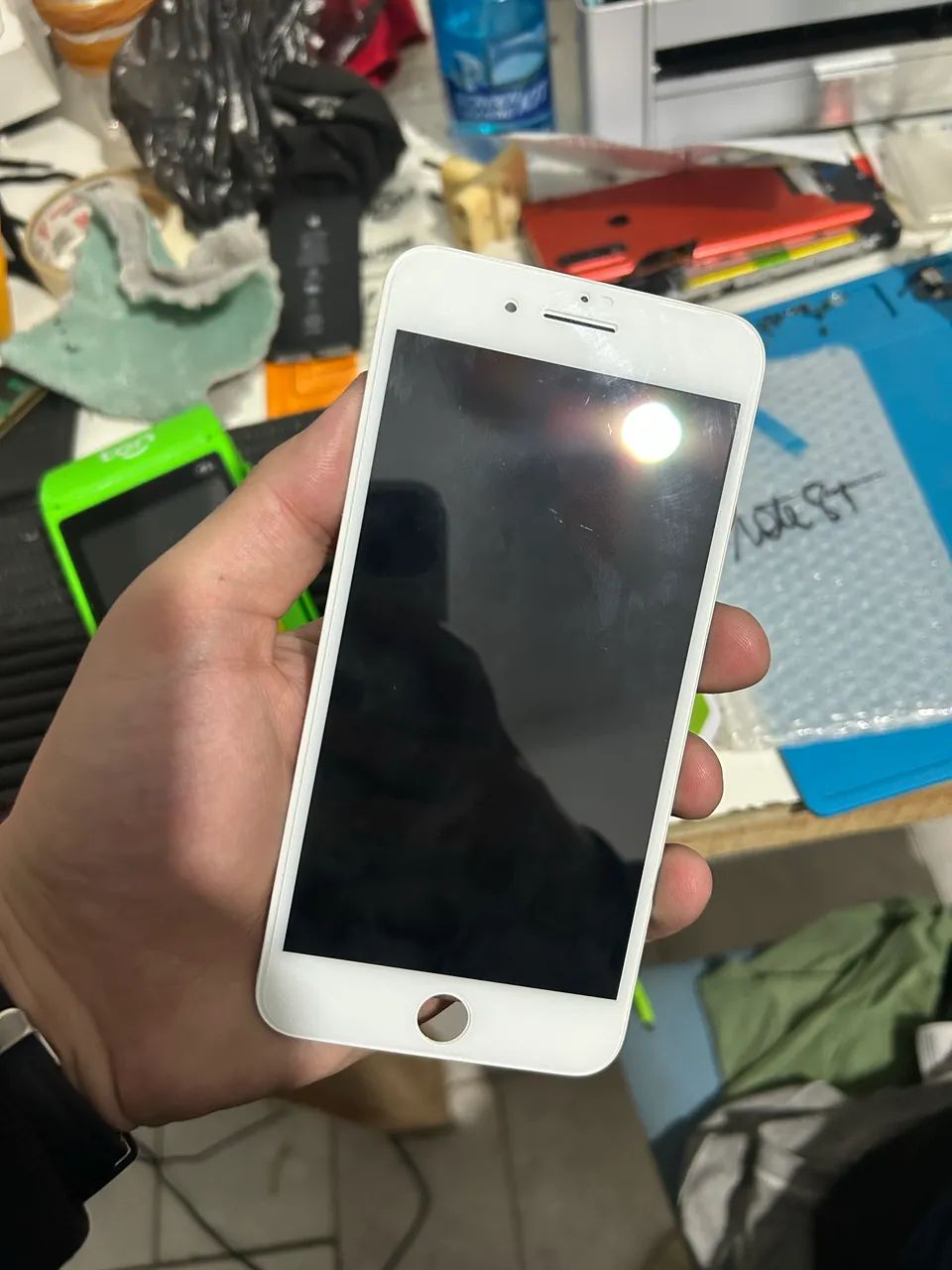 Tela iPhone 8 Plus branco 