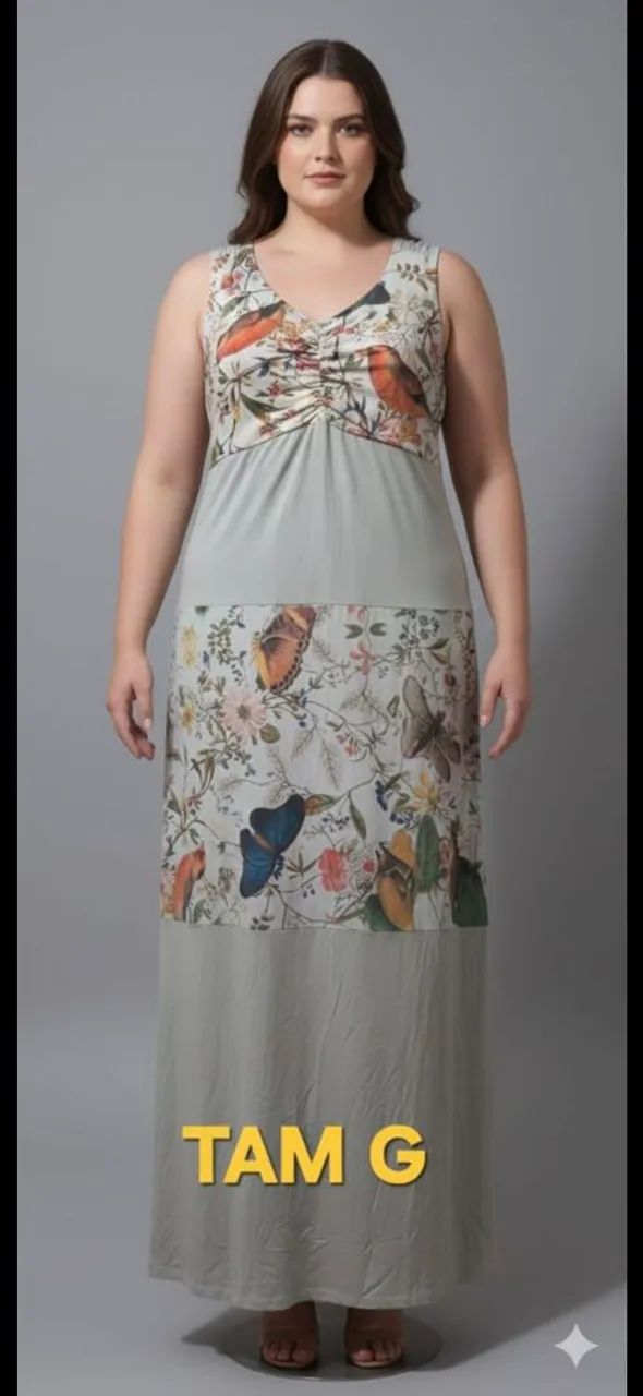 Vestido longo novo tam G