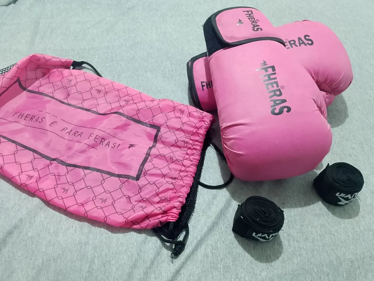 Kit luva de boxe