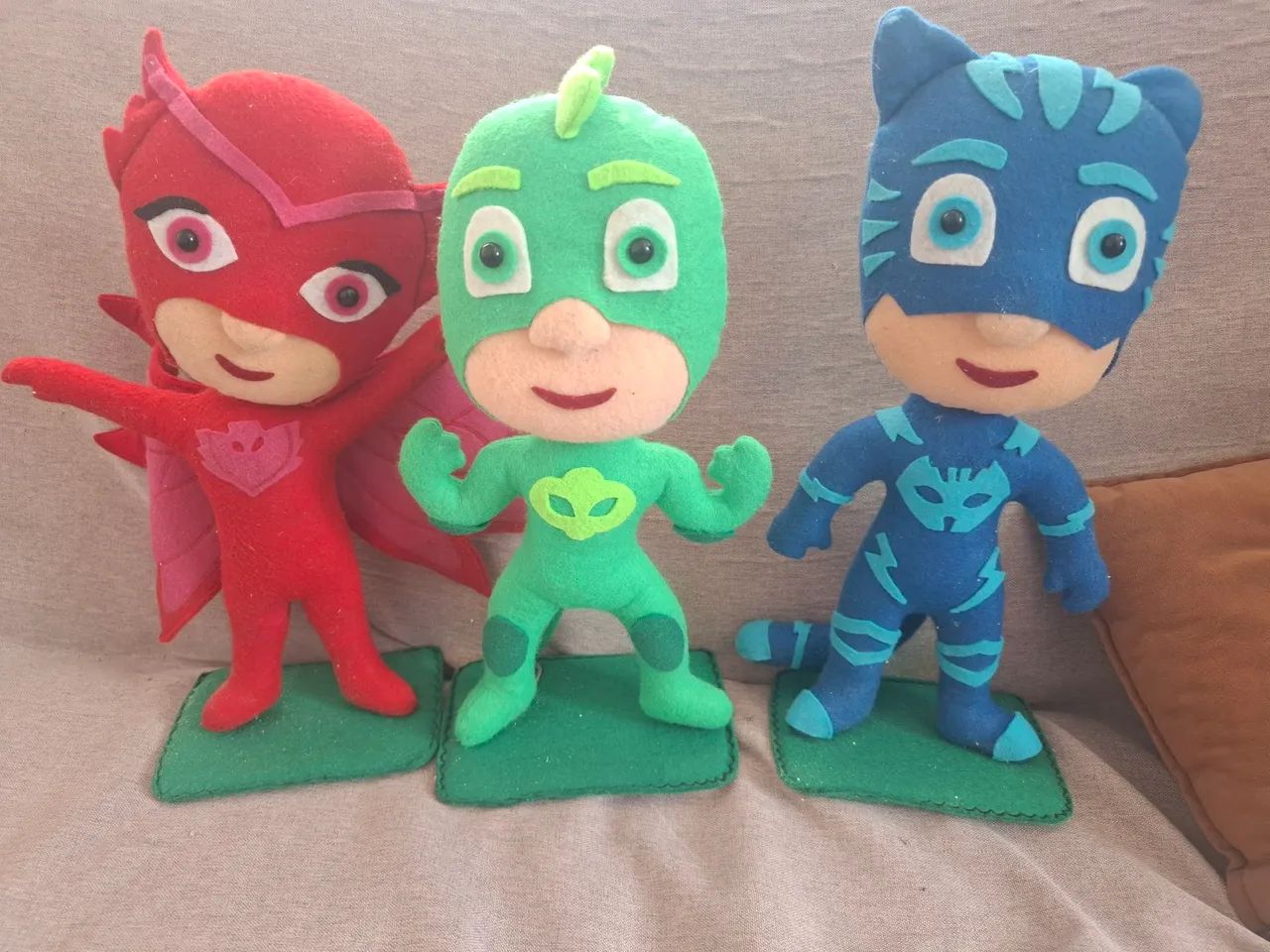 Bonecos PJ Mask de feltro
