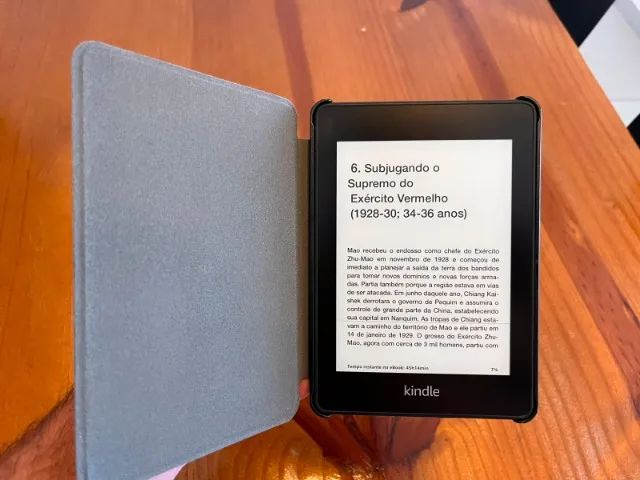 Kindle Paperwhite 10ª Geração 8 GB em ótimo estado com Capa - Foto 4