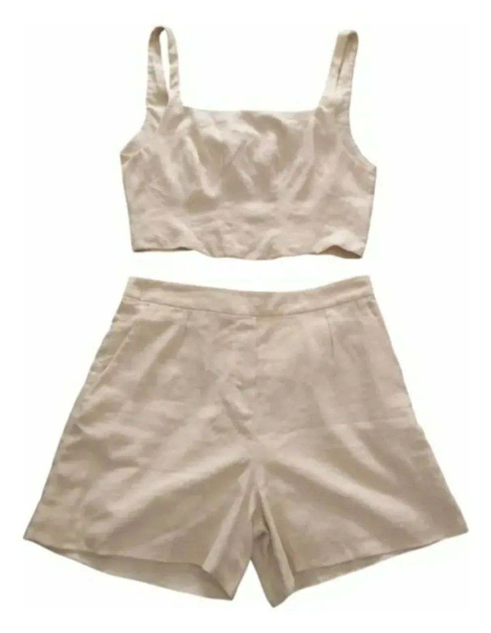CONJUNTO CAMISA/SHORT/TOP, MARCA ANNE FERNANDES, NOVO! - Foto 4