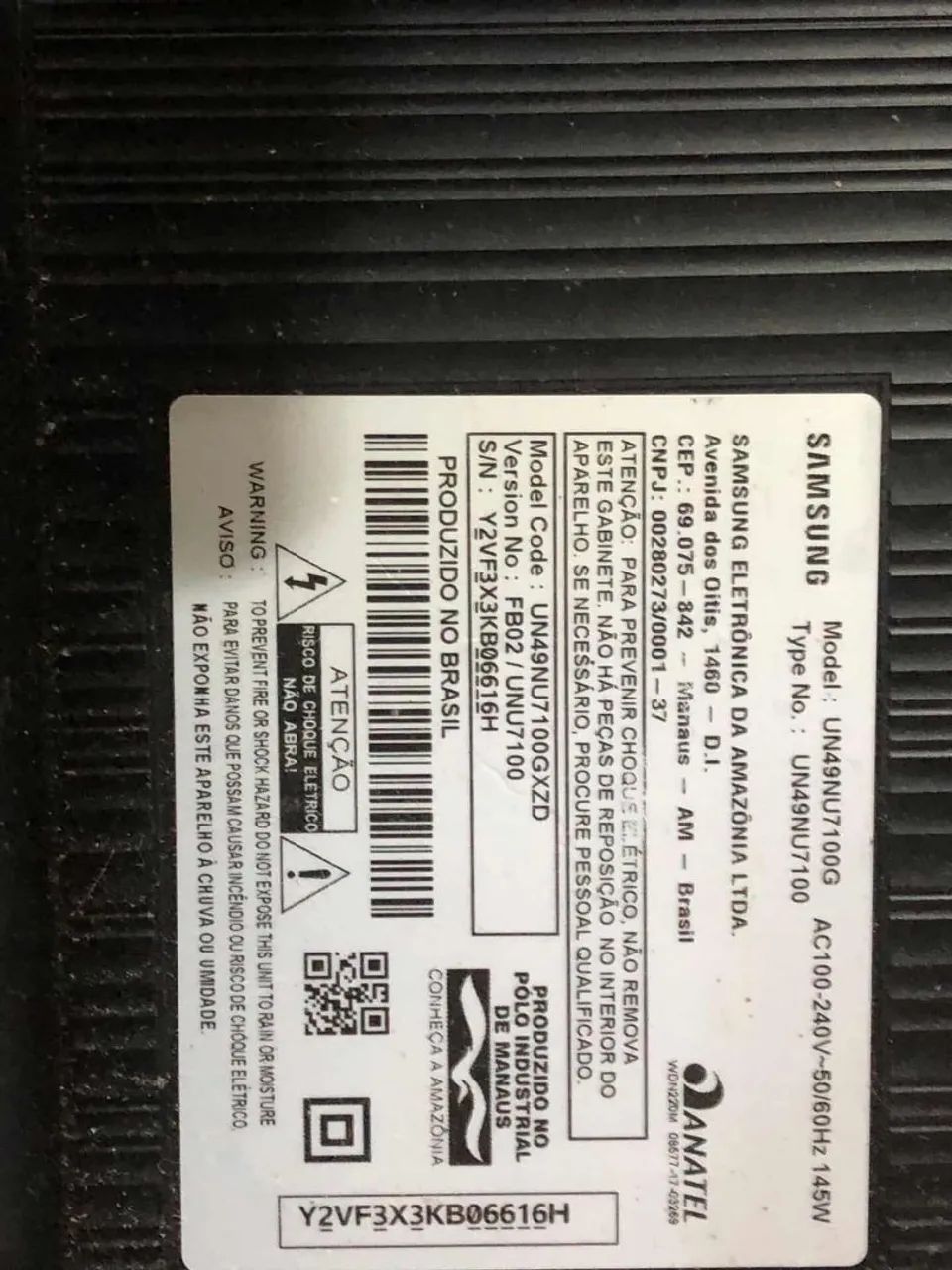 TVs Samsung 48,49 e 50. Para Retirada  de Placas e  Peças - Foto 3