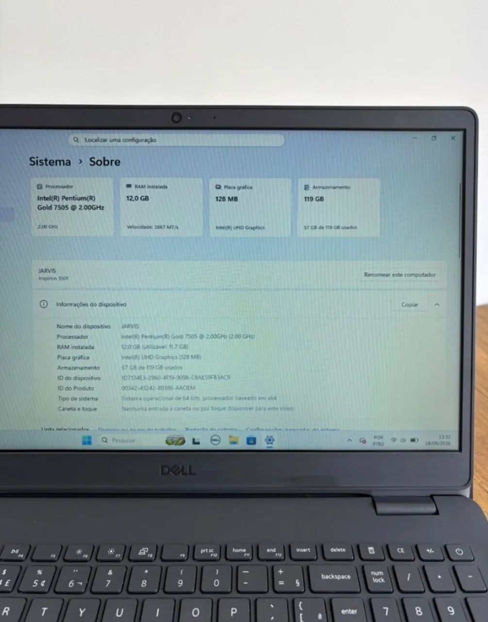 Notebook Dell Inspiron 3501 - Windows 11 - Notebooks - Sobradinho