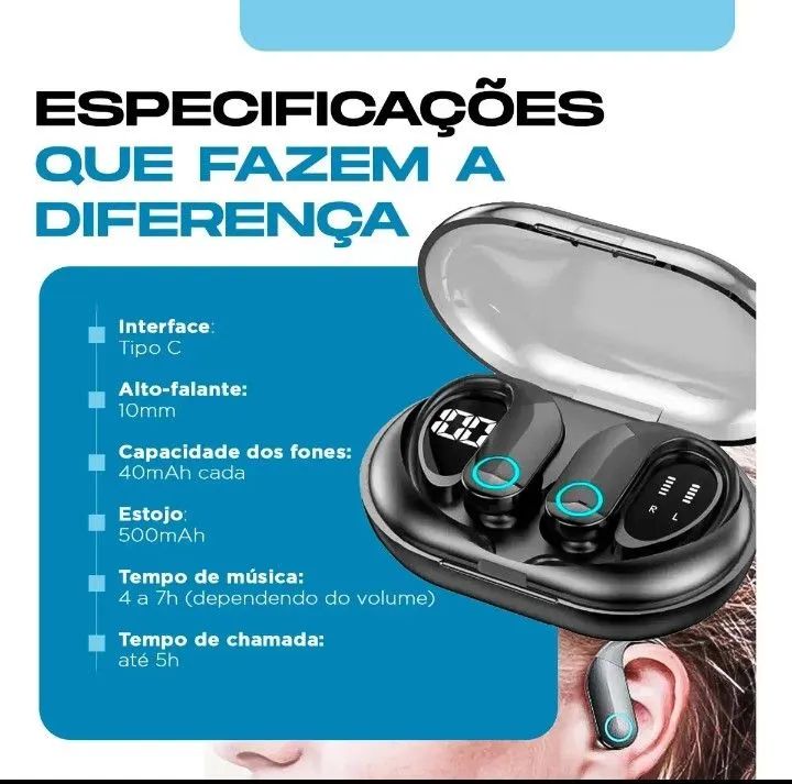 FONE DE OUVIDO SEM FIO 415985994490849282