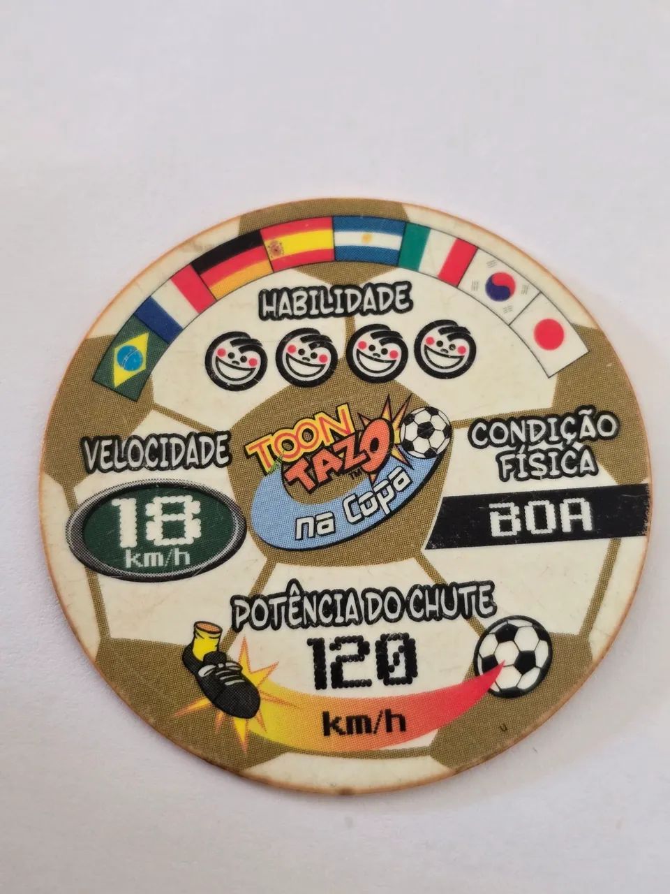Tazo Copa Toon Ouro Número 6 Elma Chips. Em bom estado  - Foto 2