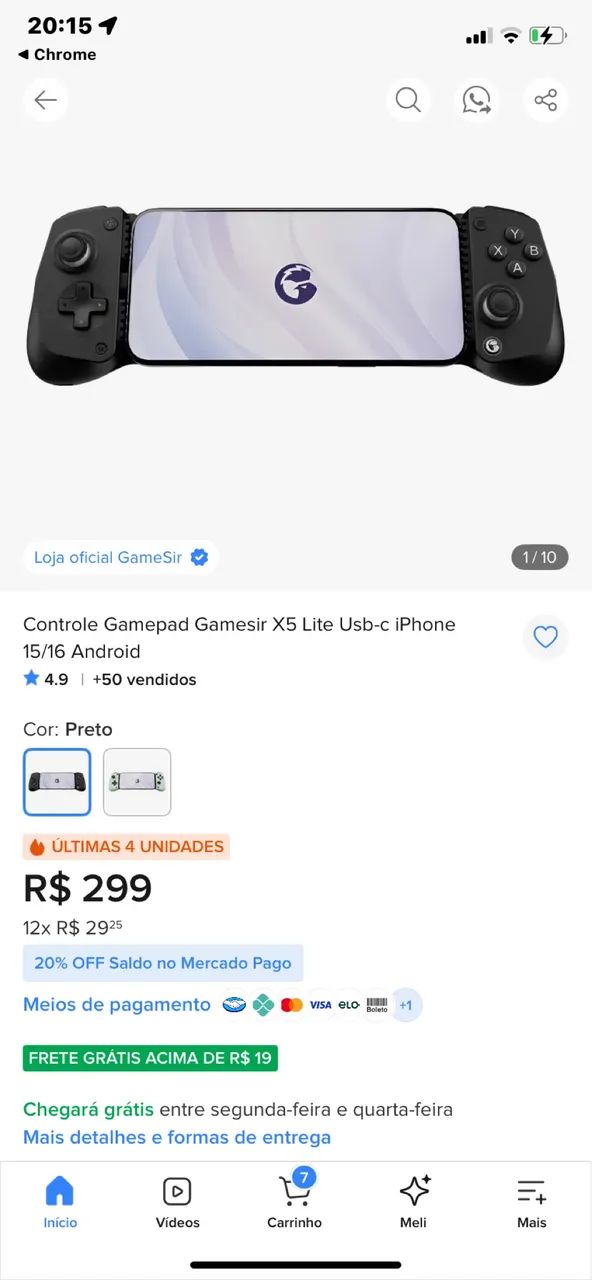 Gamepad Gamesir X5 Lite