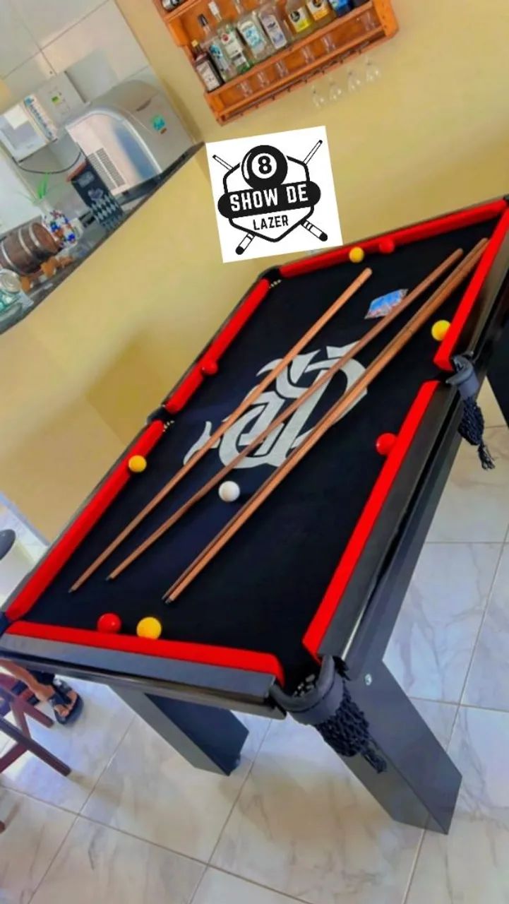 Sinuca Personalizada CRF Fundo Preto  - Foto 4