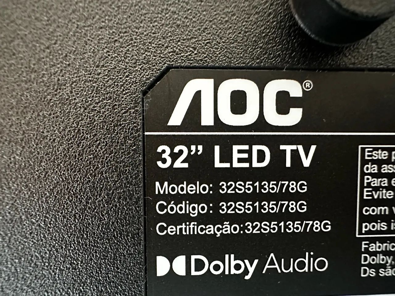 TV AOC 32 polegadas - Foto 2