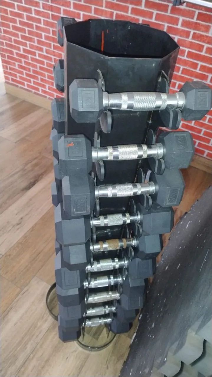 Kit de Halteres Sextavado - Foto 2