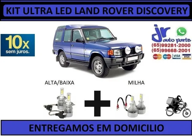 Kit Lampada Ultra Led Land Rover Discovery 2000 6000K 12V 24V