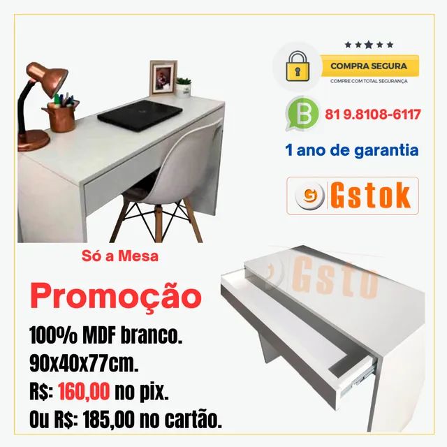 Mesa com Gavetão Gstok - Foto 2
