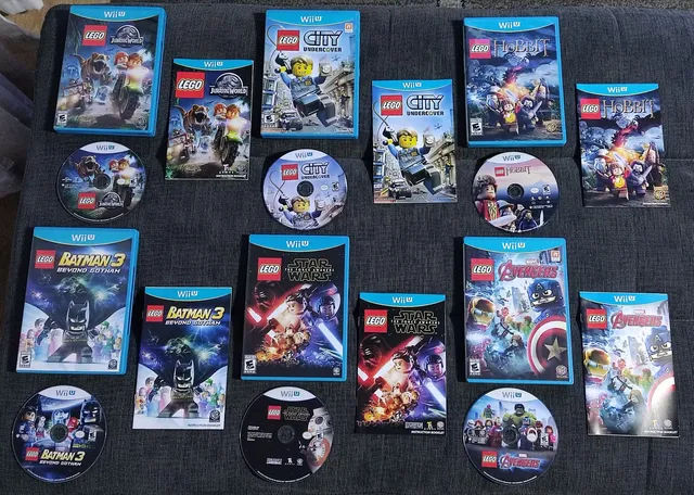 Lote de Jogos Nintendo Wii e Wii U Original - Videogames - Água