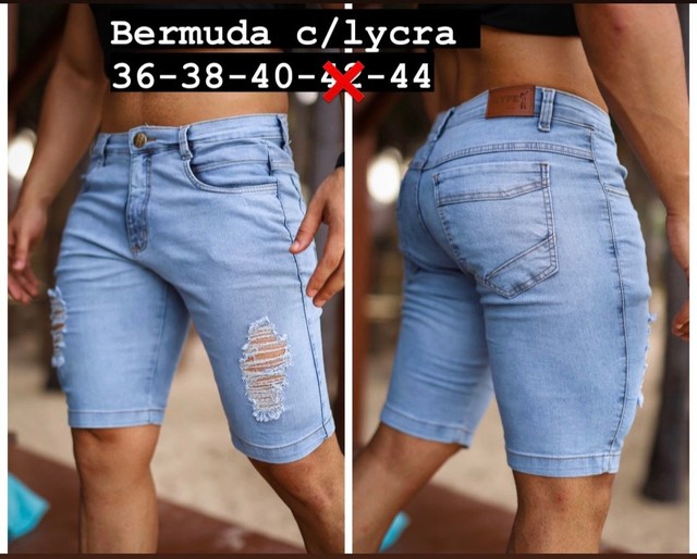 Bermuda jeans masculina  - Foto 3