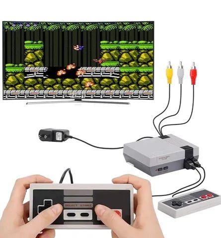 Videogame Retrô com 2 Controles Com Fio e 620 Jogos Antigos - AQUATHI  Joinville