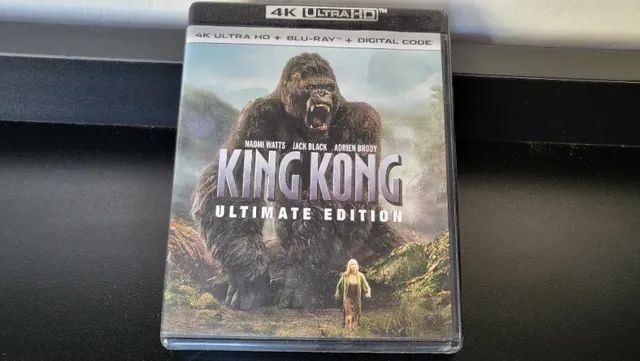 Blu-Ray 4K HDR + Blu-Ray + Bonus + Digital: King Kong com Dublagem em Portugues