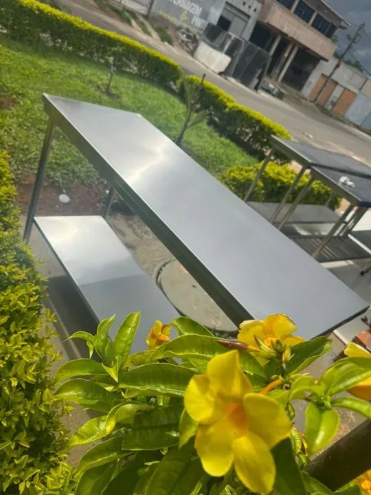 Mesa 1.55 com Paneleiro Liso. - Foto 2