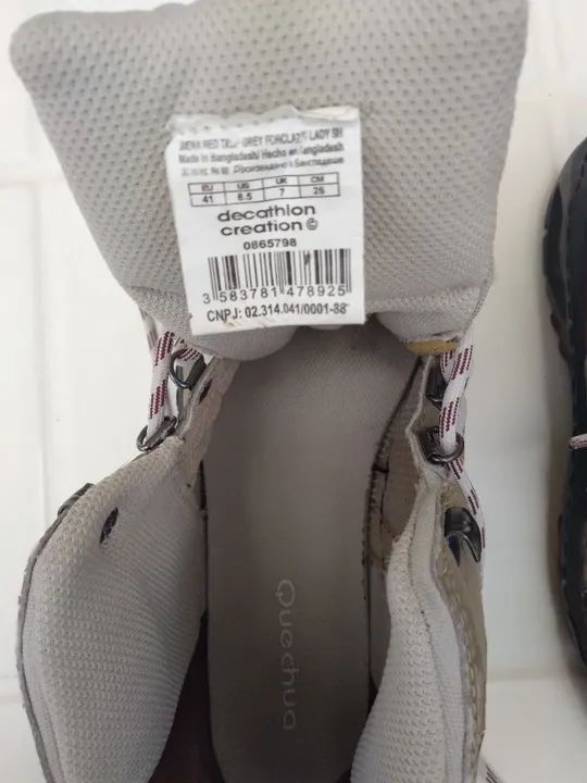 Bota Trilha Feminina Quechua Forclaz 500 Lady 37/38 - Foto 6