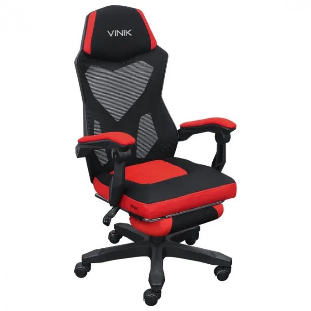 Cadeira Gamer Vinik Rocket Preto com Vermelho - WZetta - Foto 2
