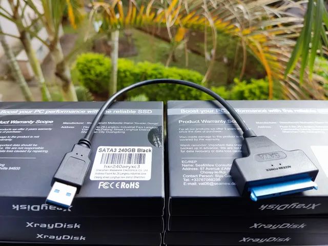 Adaptador Case Sata Usb 3.0 HD/SSD temos SSD a venda também