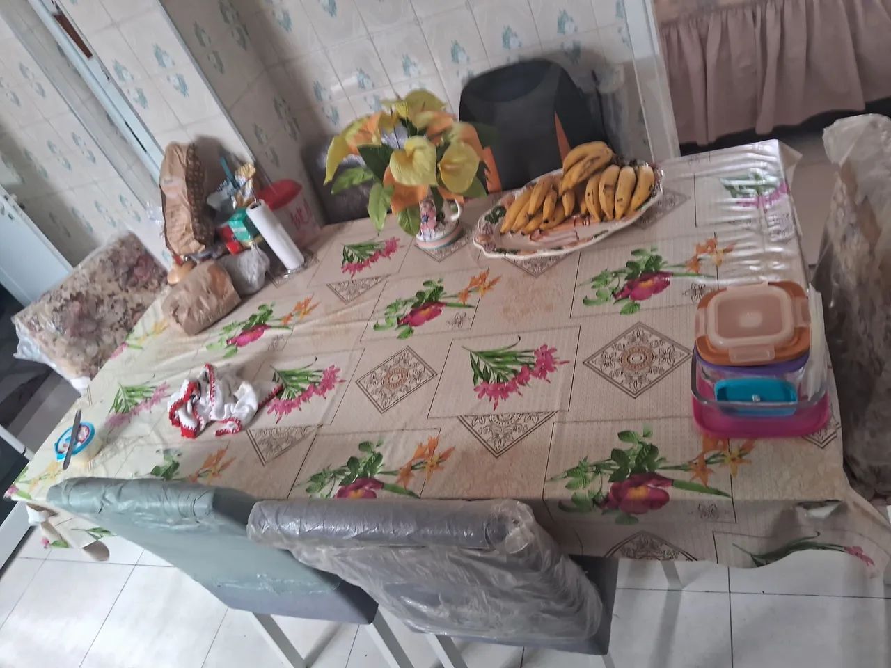 Linda mesa de madeira branca - Foto 3