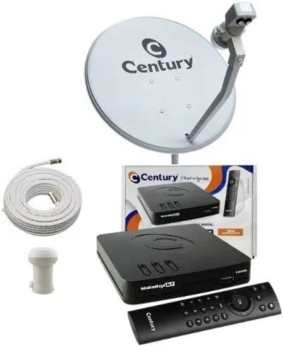 Antena parabolica digital century 60 cm Kit completo a nova