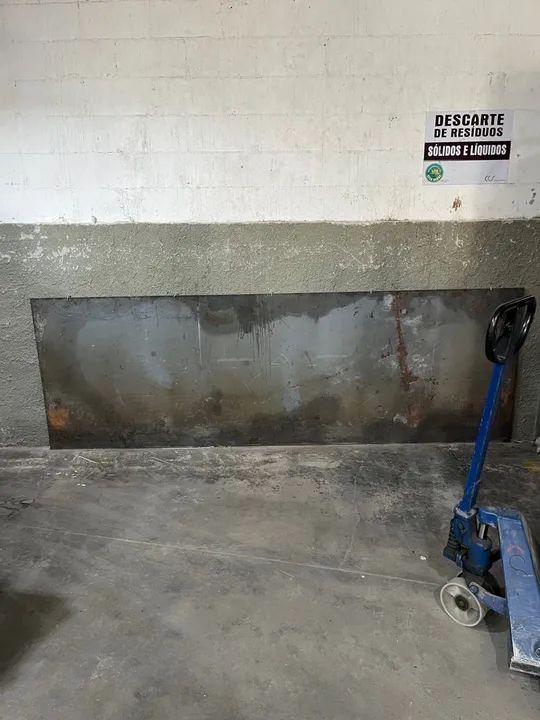 Chapa de ferro 404 x 101cm. por 1,2cm. de espessura