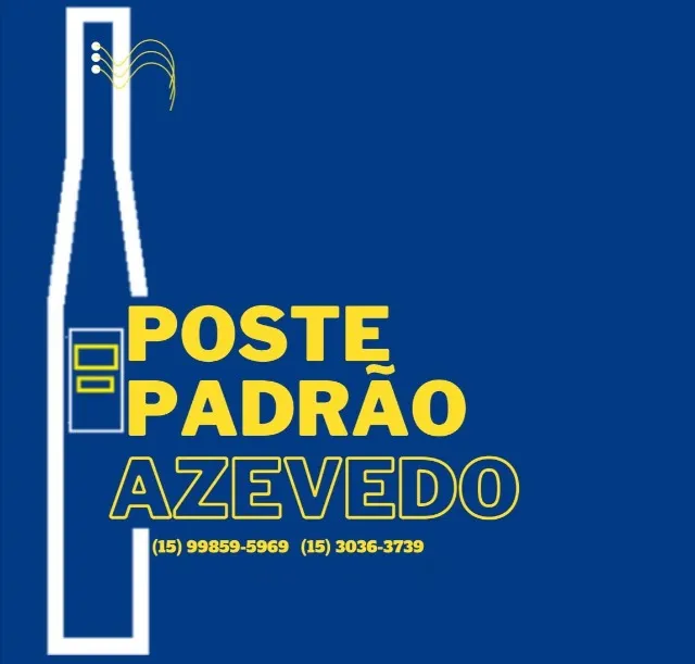 Poste e Mureta de água - Postes Azevedo