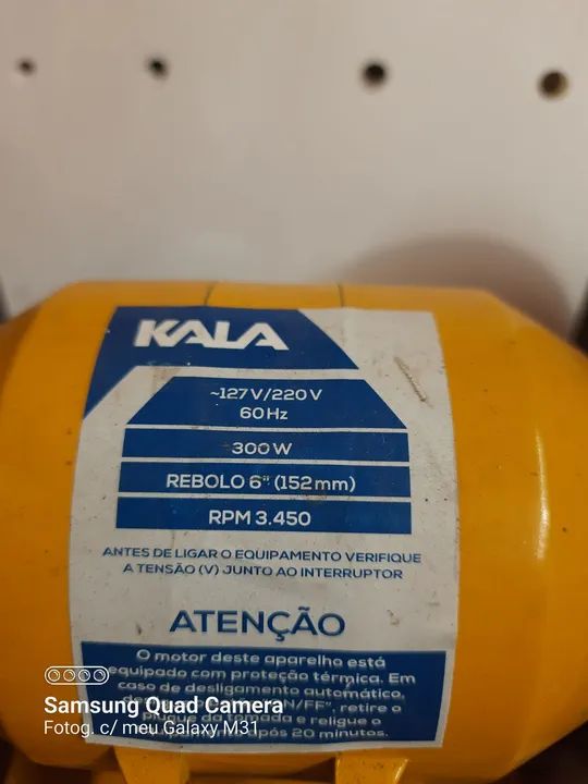 Esmeril de bancada 110/220V - Foto 2