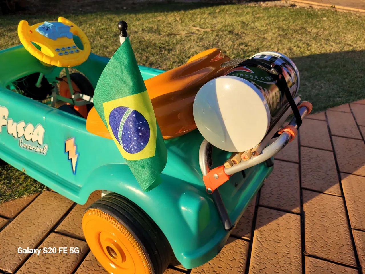 Carro Elétrico Infantil Fusca/New Beetle  - Foto 4