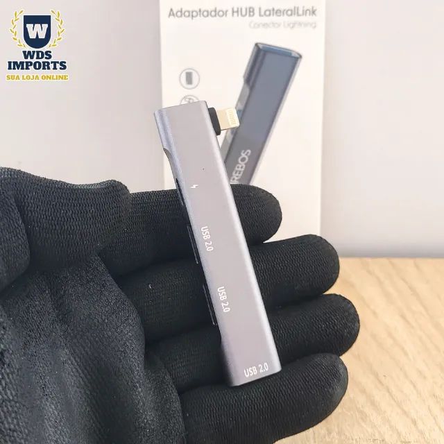 Hub Extensor Lightning 3 Portas Usb 3.0 1 Porta Tipo C - Foto 2