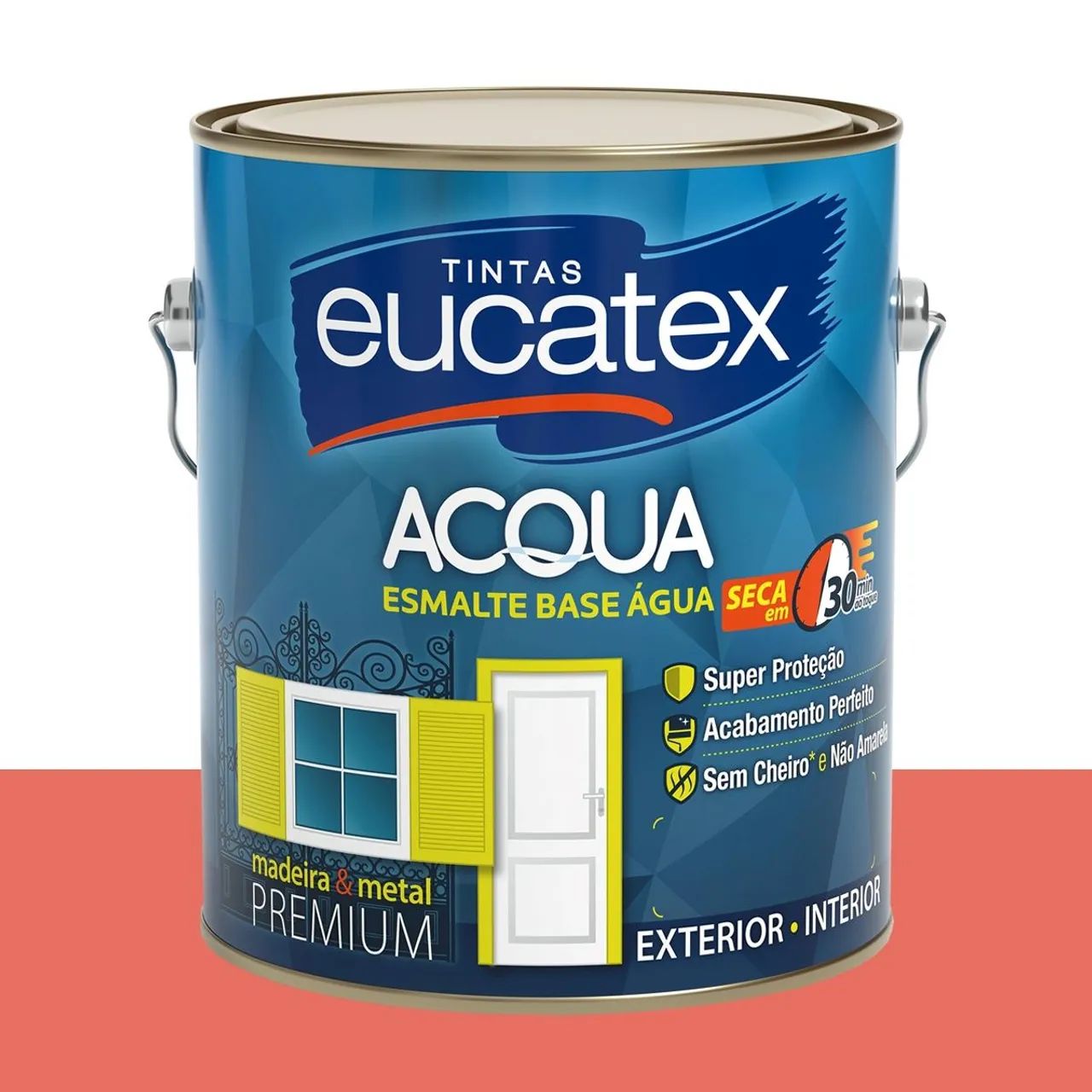 Tinta Esmalte Bril. Base Água Eucatex Coroa Imperial 3,2 L