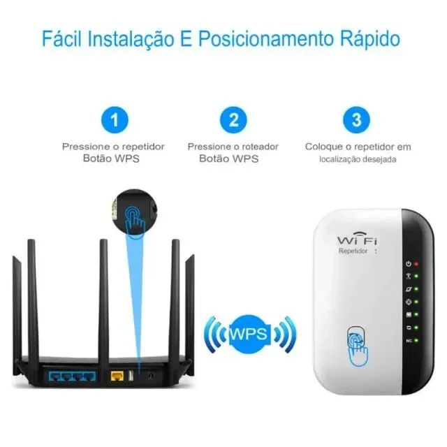 Repetidor Roteador de Sinal Wireless 300Mbps Exbom YWIP-C6 - Foto 5
