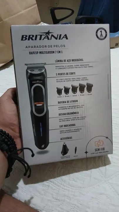 BARBEADOR NOVO Britânia BAP21P M ultigroom 7 em 1