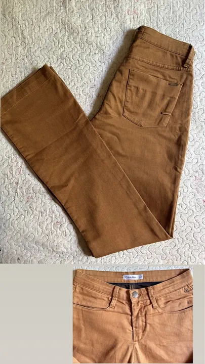 Calça Jeans Calvin Klein Marrom