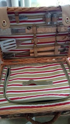Cesta Multiuso com itens para viagem e acampamento/ Picnic  - Foto 5