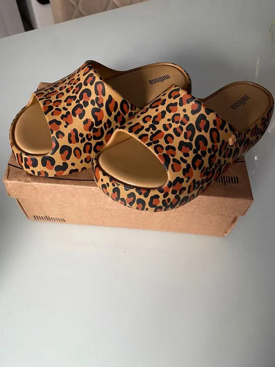 Chinelo Melissa Leopard - Novo n36