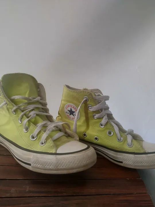 All star verde limão best sale