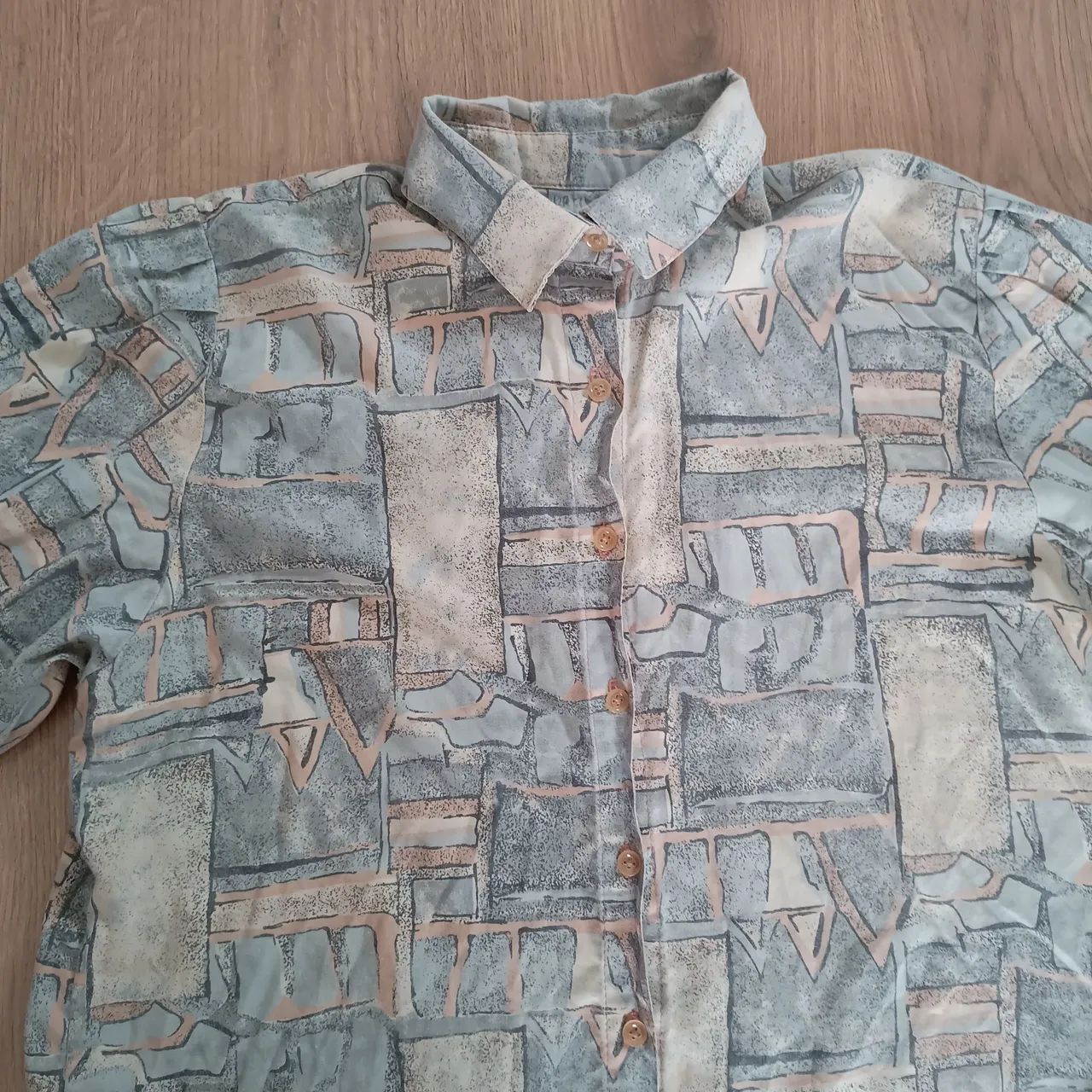 Camisa Masculina Manga 3/4 Estampada Brechó - Foto 2