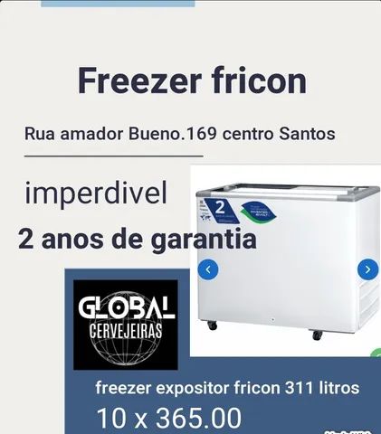 Freezer expositor horizontal vários tamanhos novos a pronta entrega 