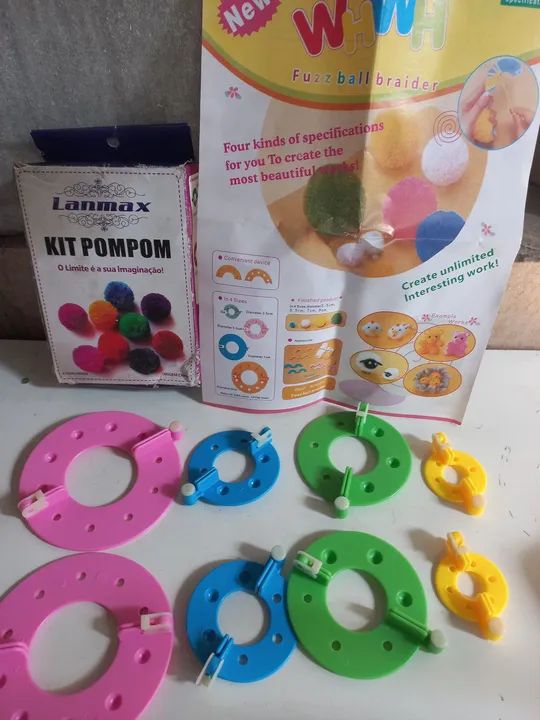 Kit pom pom 8 peças  - Foto 4