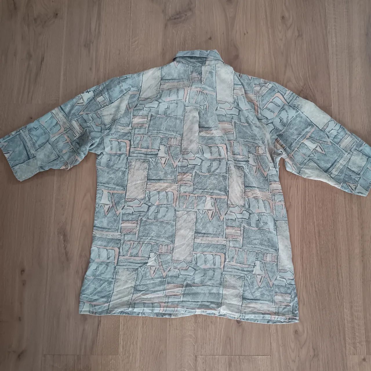 Camisa Masculina Manga 3/4 Estampada Brechó - Foto 4