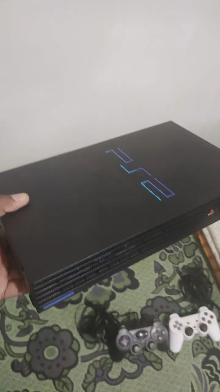 PS2 fat 2 controles e jogos  - Foto 3